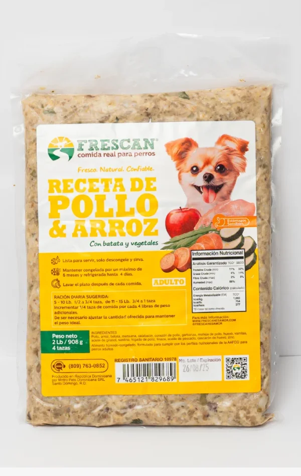 Receta de Pollo & Arroz 2 Libras Receta de Pollo & Arroz 2 Libras