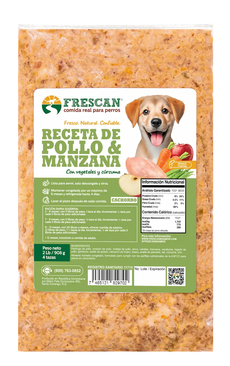 Receta de Pollo & Manzana 2 Libras