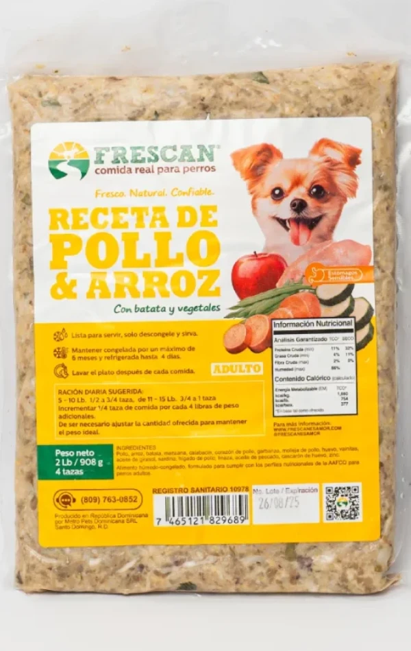 Receta de Pollo & Arroz 2 Libras Receta de Pollo & Arroz 2 Libras